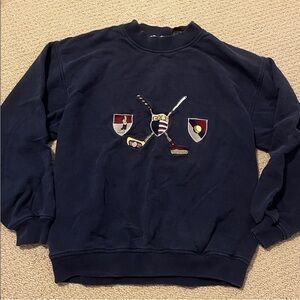 Vintage 90s crable classic golf embroidered sweatshirt crewneck sweater pullover